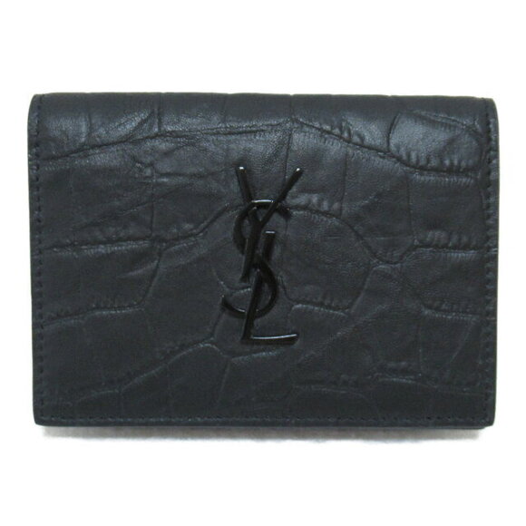 Saint Laurent Handbags - Saint Laurent Yves Business Wallet Leather Black Accessories Cases